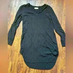 Cloth & Stone Black Midi Dress